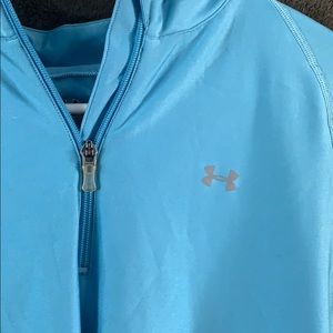 Blue Under Armour Quarter Zip Long-Sleeved